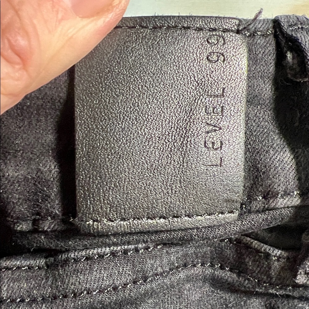 Level 99 Black Stretch Denim Pants Sz 29 - Picture 8 of 13